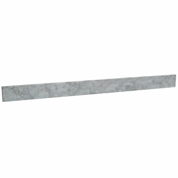 Comfortcorrect 60 in. Carrara Marble Backsplash, White CO2798971